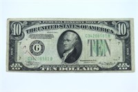 Series 1934-A $10.00 Federal Reserve Note