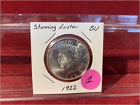 1922 PEACE DOLLAR STUNNING LUSTER BU