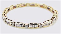 Certified 14k Gold 5.00 cts Diamond Bracelet