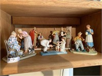 Gorham Norman Rockwell Inspired Figurines