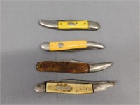 4 fishing knives: Lincoln Novelty - Colonial -