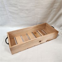 Decor Wooden Box 19"×7" w/2 handles