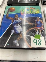 Basketball cards and album