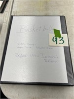 Basketball cards in binder