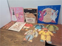 Vintage Paper Dolls + Cat Book