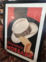 Framed Print "chapeaux Mossant" 37" x 28"