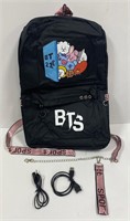 bisiis Kpop USB Backpack korean BTS Laptop Bag