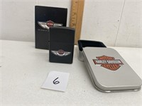 2002 Zippo Lighter Harley-Davidson & Box