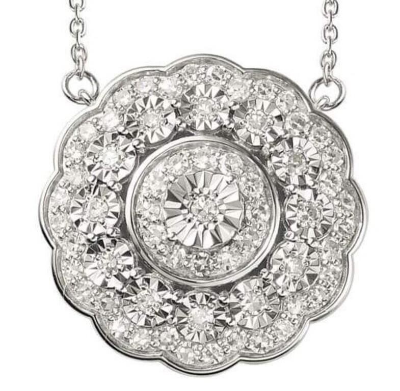 Round Brilliant 1.00 ct Lab Diamond Necklace