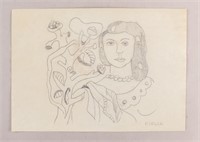 Pencil Paper Sgd Fernand Leger 1942 Musee d' Orsay