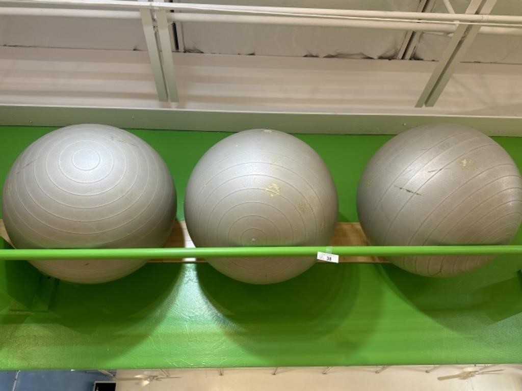 Lot of Large Silver Therapy Balls