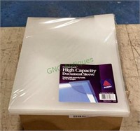 Box contains corner high capacity document
