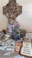 Crosses, Angel night light, trinket boxes and