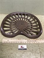 Cast-iron Deering implement seat