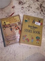 Two Vintage children story book and nursery rhymes