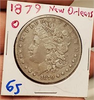 1879 O Morgan US Silver dollar New Orleans