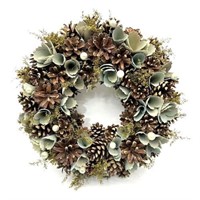 Soaying Christmas Wreath Natural Material Green, f