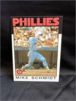 1986 Topps Mike Schmidt Phillies Card