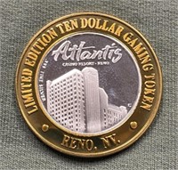 .999 Silver Atlantis Casino Gaming Token