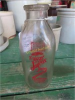 Jay Cox milk bottle Effingham, ILL