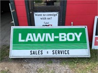 Lawn Boy light box sign 74" x 30"