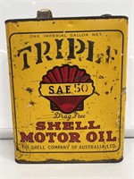 Shell Triple Motor Oil 1 Gallon Tin