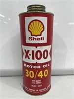 Shell X-100 Motor Oil 30/40 1 Quart Tin