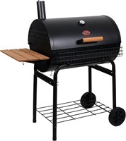Char-Griller Pro Deluxe Charcoal Grill, Black