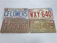 Vintage NC license plates