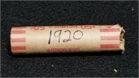 Roll of 1920   Wheat Pennies