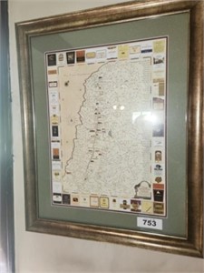 FRAMED VTG EXPEDITION OF NAPA VALLEY WINERIERS