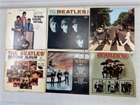 LOT OF 6 BEATLES RECORDS