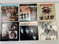 LOT OF 6 BEATLES RECORDS
