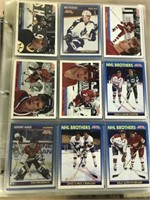 Binder Of 1991 Score Hockey Cards