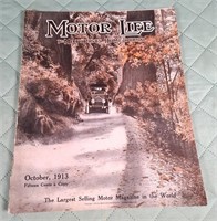 Vintage Motor Life Magazine October, 1913
