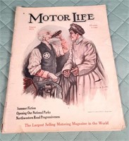 Vintage Motor Life Magazine August 1913