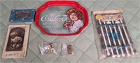 Vintage Group of Small Coke Tray, Japanese