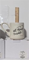 Dayspring Mark 10:27 All Things Possible Mug NEW