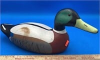 Vintage Signed Wooden Duck Decoy