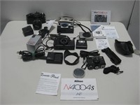 Assorted Cameras & Accessories Untested