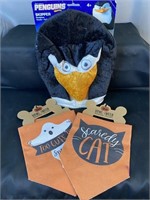 Cat Bandana Collars & Penguin Mask