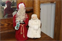 2 Santa Claus Figurines (tallest is 14")