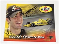 Autographed Tomas Scheckter Photgraph
