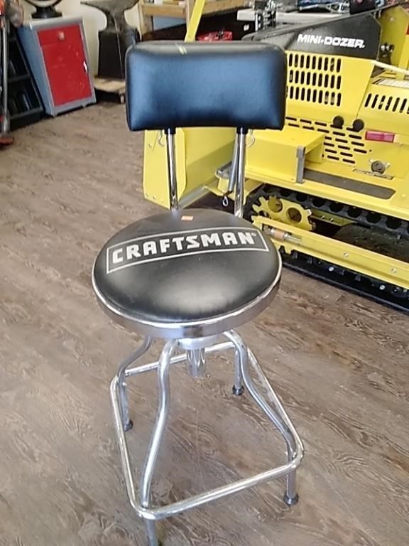 Craftsman high back shop stool