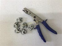 Metal Nibbler and 6 Cable Clamps