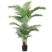 Fopamtri Artificial Areca Palm Plant 5 Feet Fake