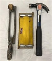 Lot Of 3 Tools Including Stanley Hammer