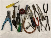 Lot Of Mixed Hand Tools Including Air Tool