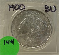 1900 BU MORGAN SILVER DOLLAR