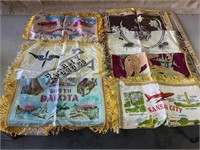 Souvenir silky fringed pillow covers